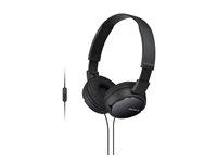 Hovedtelefoner med kabel Sony MDR-ZX110AP - sort billede