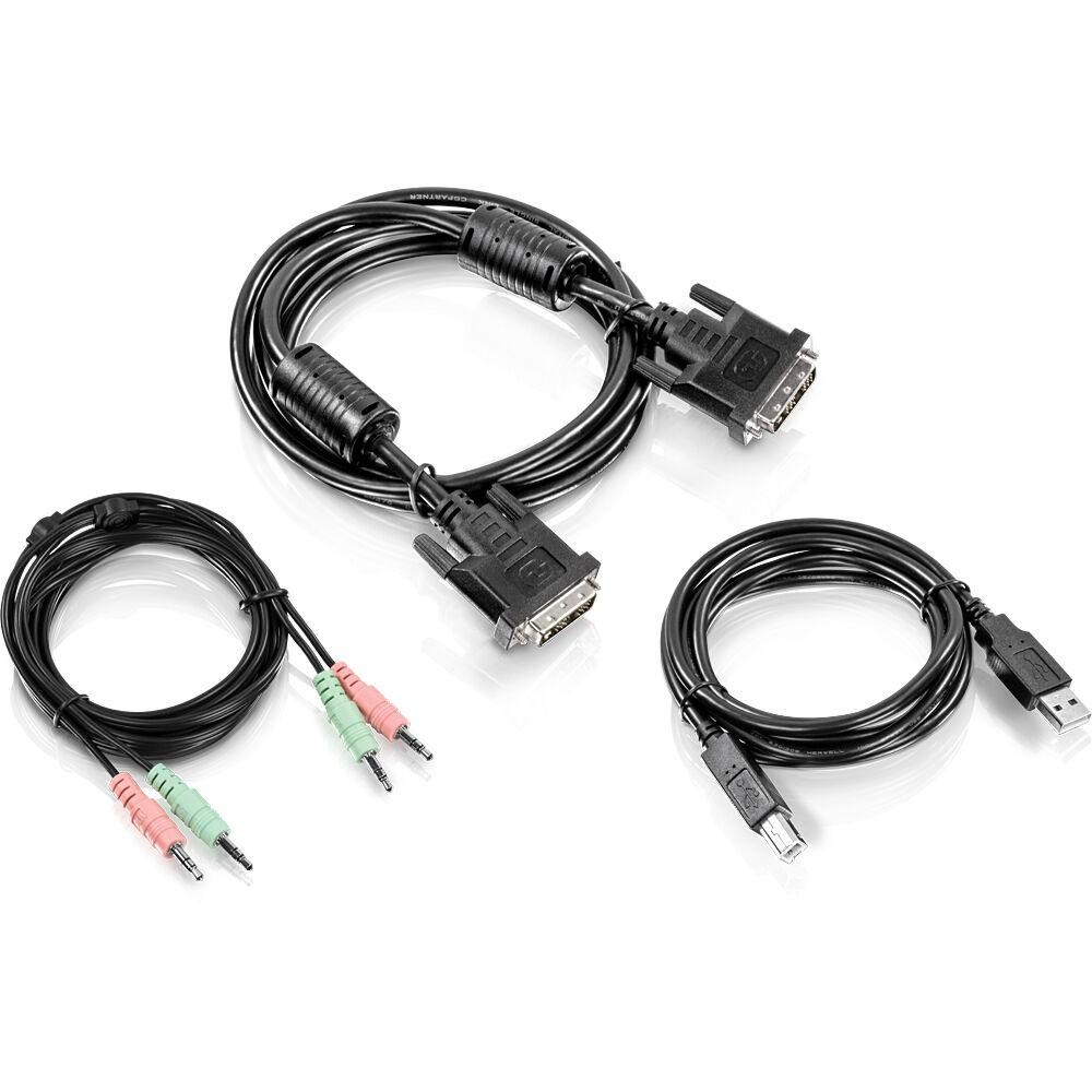 KVM-kabelsæt Trendnet TK-CD06 - 1,8 m, USB, sort