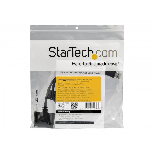 USB til SATA kabel 2,5" - StarTech.com USB 3.0 til SATA III adapter til SSD/HDD