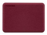 Ekstern harddisk Toshiba Canvio Advance 4 TB 2,5" USB 3.2 Gen 1 – rød