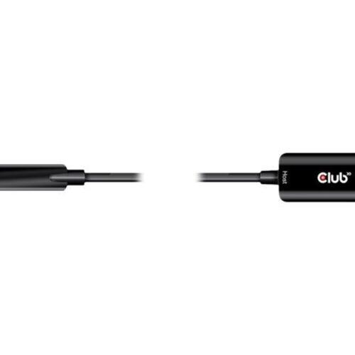USB-C forlængerkabel 5 m – Club 3D USB 3.1 Gen 2 (han til hun) – Sort