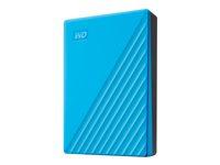 Ekstern harddisk Western Digital My Passport 4 TB USB 3.2 Gen 1 (blå) billede