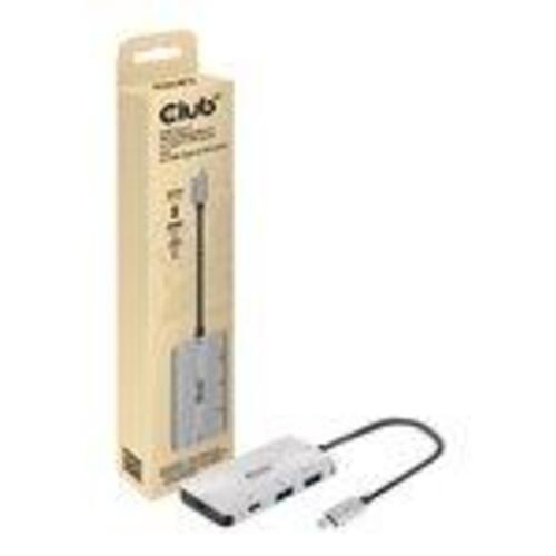 USB-C hub 4 porte – Club 3D CSV-1543, grå