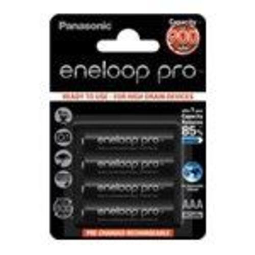Genopladelige AAA batterier Panasonic eneloop pro 900 mAh – 4 stk.