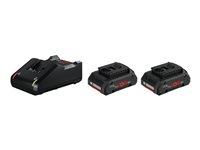 Batterisæt Bosch ProCORE18V 2x4,0Ah + lader GAL 18V-40