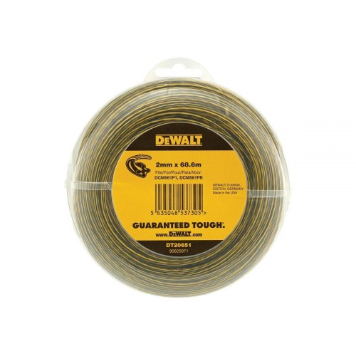 Græstrimmerline DeWALT 2 mm - 68,6 m (DT20651)
