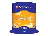 DVD-R medier 4,7 GB 16x - Verbatim (100-pak) billede