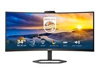 Skærm Philips 34" kurvet UltraWide WQHD 100 Hz USB-C billede
