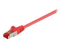 Netværkskabel Cat 6 Goobay S/FTP 1,5 m - rød billede