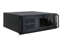 Rack kabinet 4U ATX - Inter-Tech IPC 4U-4088-S, sort billede