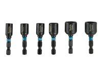 Slagnøgle-bitssæt Makita Impact Black - 6 dele, 6-13 mm billede