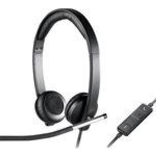 USB headset med ledning – Logitech H650e Stereo, sort