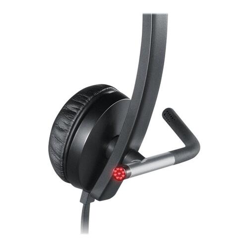USB headset med ledning – Logitech H650e Stereo, sort