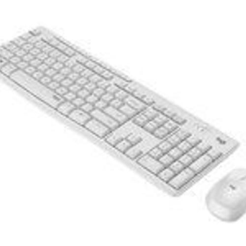 Trådløst tastatur og mus Logitech MK295 Silent – Pan Nordic, off white