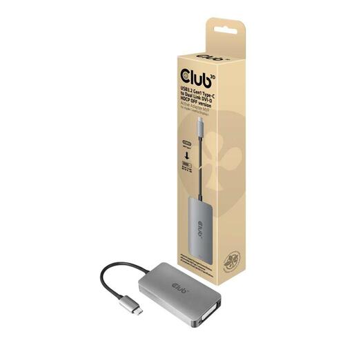 USB-C til DVI-D videoadapter – CLUB3D CAC-1510-A, grå