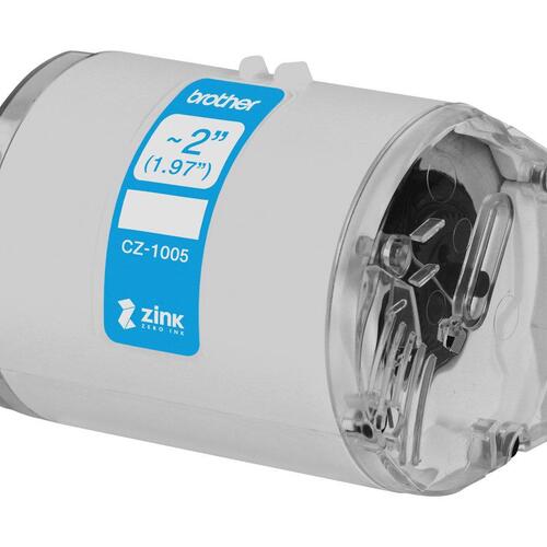 Etiketrulle Brother CZ-1005 – fortløbende, 5 cm x 5 m, fuldfarve