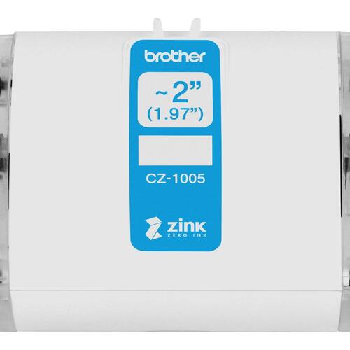 Etiketrulle Brother CZ-1005 – fortløbende, 5 cm x 5 m, fuldfarve