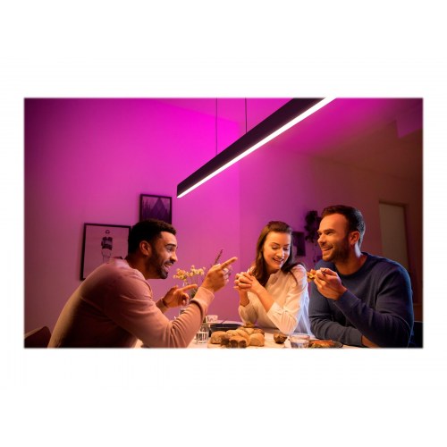 Smart pære Philips Hue Ensis pendel 39,5 W – White and Color Ambiance, 2.000–6.500 K, 16 mio. farver, sort