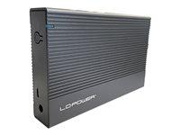 Ekstern harddisk-kabinet USB-C 3.2 Gen 2 – LC-Power 3,5" SATA 6 Gb/s billede