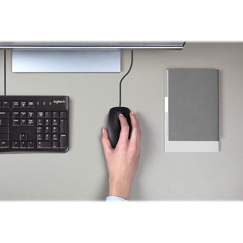 Computer mus Logitech B110 Silent, optisk, kablet, sort
