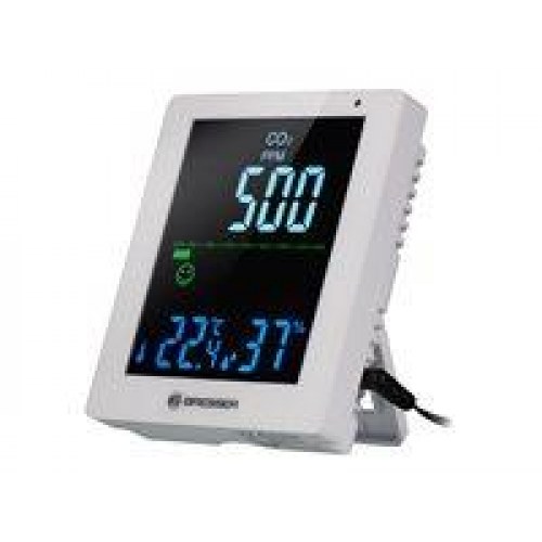 CO2-måler til indendørs brug – Bresser Smile thermo-hygro, hvid