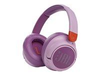 Hovedtelefoner til børn JBL JR 460NC - trådløs/med ledning - pink/lilla