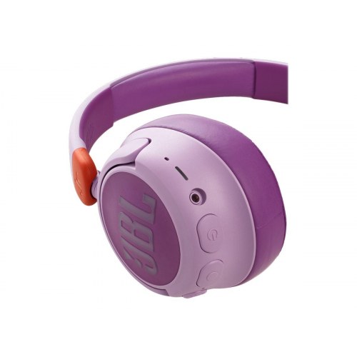 Hovedtelefoner til børn JBL JR 460NC - trådløs/med ledning - pink/lilla