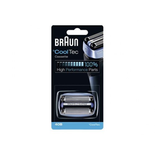 Barberhoved Braun CoolTec 40B – blå ekstra klinge og skærer