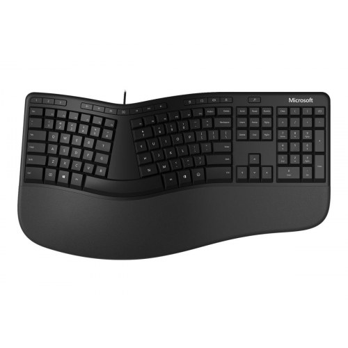 Ergonomisk tastatur Microsoft – kablet, nordisk, sort
