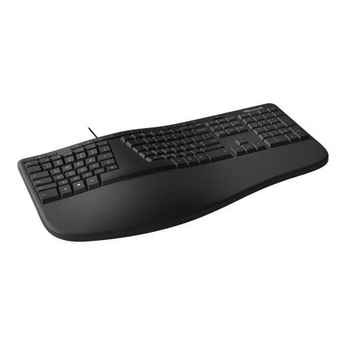 Ergonomisk tastatur Microsoft – kablet, nordisk, sort