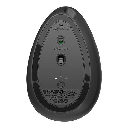 Ergonomisk mus Logitech MX Vertical – trådløs/USB, grafit