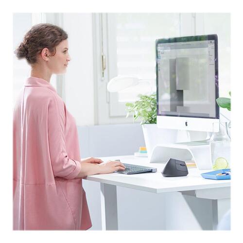Ergonomisk mus Logitech MX Vertical – trådløs/USB, grafit