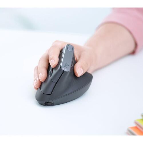 Ergonomisk mus Logitech MX Vertical – trådløs/USB, grafit