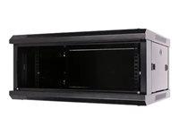 19" rackskab vægmonteret Extralink 4U 600×450 - sort billede