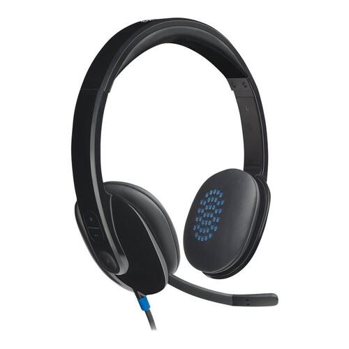 USB headset – Logitech H540 med kabel og støjreduktion