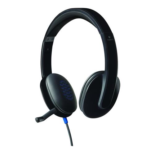 USB headset – Logitech H540 med kabel og støjreduktion