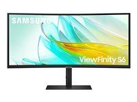 Skærm Samsung ViewFinity S6 34" kurvet UWQHD 100 Hz USB?C billede