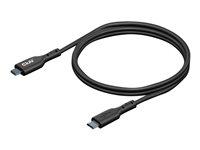 USB-C til Micro-USB kabel 1 m - Club 3D USB 3.2 Gen 1, 3 A, sort billede