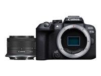 Digitalkamera Canon EOS R10 sort + RF-S 18-45mm IS STM
