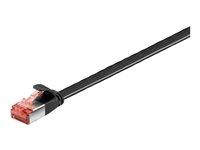 Netværkskabel CAT 6 Goobay U/FTP fladt - 5 m, sort billede