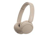 Trådløse hovedtelefoner Sony WH-CH520 - beige billede