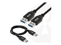 USB kabel - Club 3D USB 3.1 Gen 2, Type A til Type A, 0,5 m, sort billede