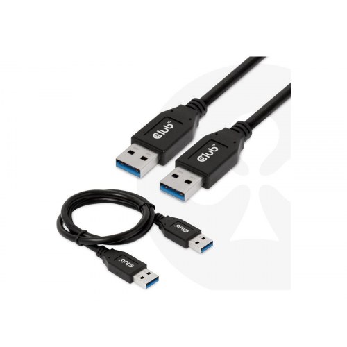 USB kabel - Club 3D USB 3.1 Gen 2, Type A til Type A, 0,5 m, sort