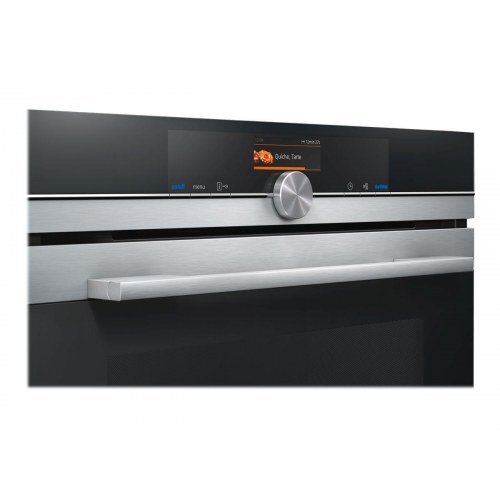 Indbygningsovn Siemens iQ700 HB676GBS1, rustfrit stål, 71 l, A+