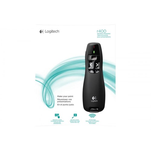 Præsentationsfjernbetjening – Logitech Wireless Presenter R400