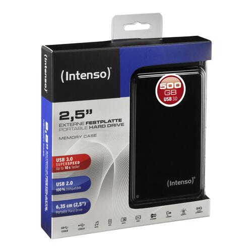 Ekstern harddisk Intenso 500 GB 2,5" USB 3.0 (5400 rpm)