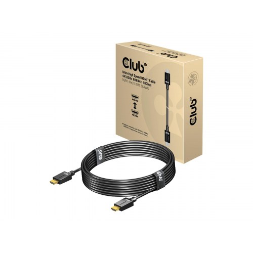 HDMI-kabel 2.1 4 m - Club 3D Ultra High Speed - Sort