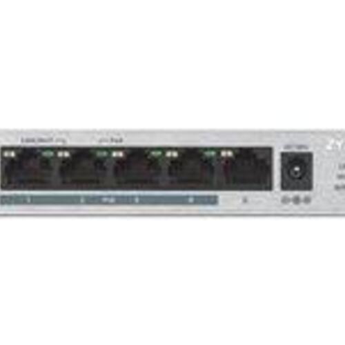 Netværksswitch Zyxel GS1005HP 5-porte Gigabit med PoE+
