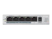 Netværksswitch Zyxel GS1005HP 5-porte Gigabit med PoE+