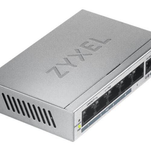 Netværksswitch Zyxel GS1005HP 5-porte Gigabit med PoE+
